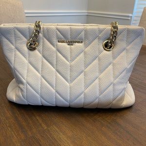 Karl Lagerfeld cream purse